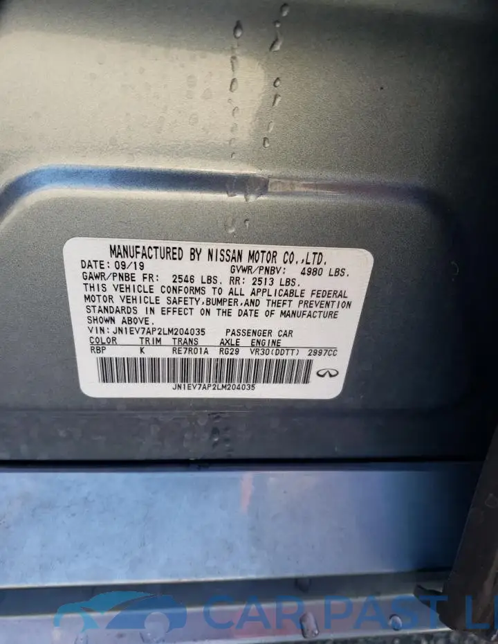 JN1EV7AP2LM204035# 12
