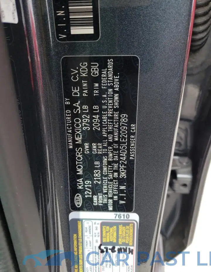 3KPF24AD5LE209789# 12