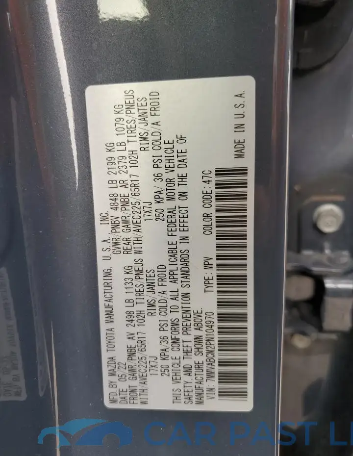 7MMVABCM2PN104970# 13