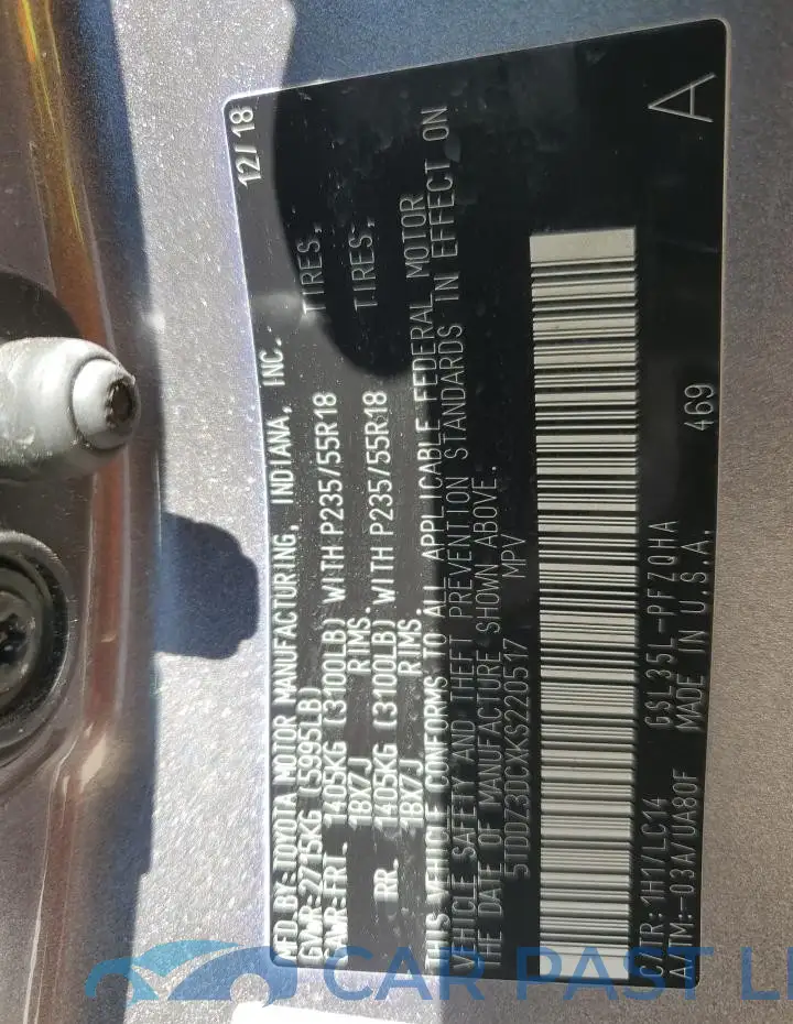 5TDDZ3DCXKS220517# 13
