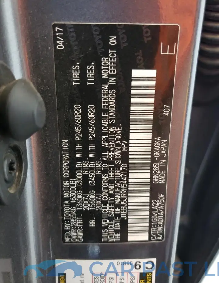 JTEBU5JR9H5447170# 14