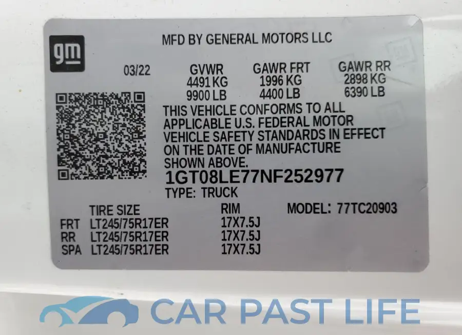 1GT08LE77NF252977# 13