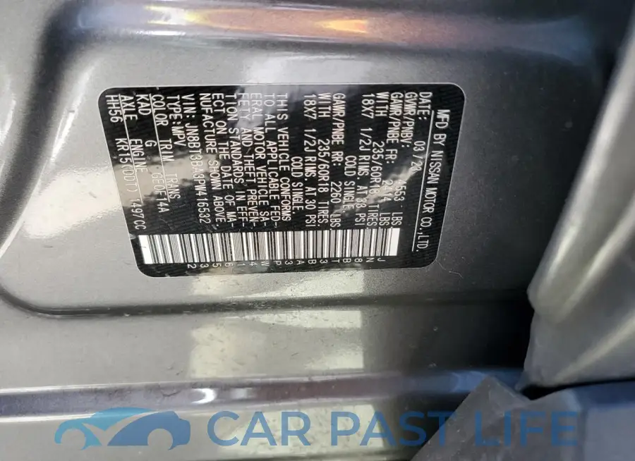 JN8BT3BA3PW416532# 14