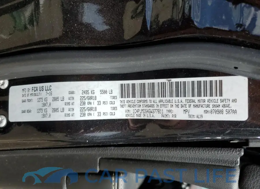 1C4PJMDS4GW377811# 12