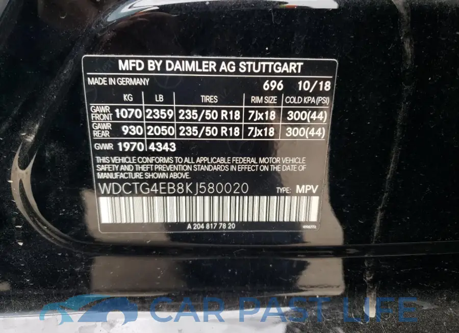 WDCTG4EB8KJ580020# 13
