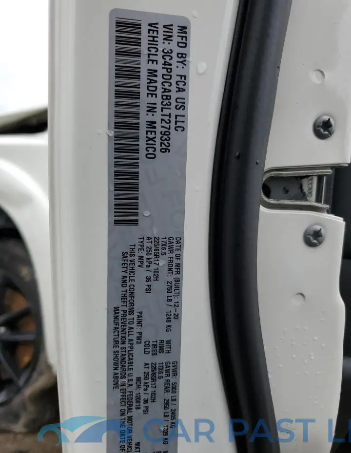 3C4PDCAB3LT279326# 12