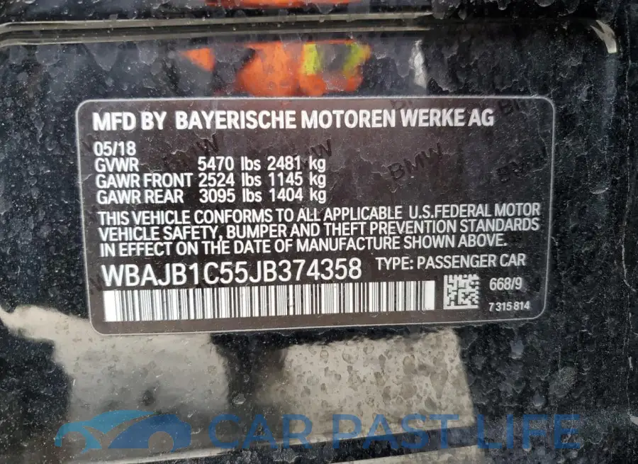WBAJB1C55JB374358# 12