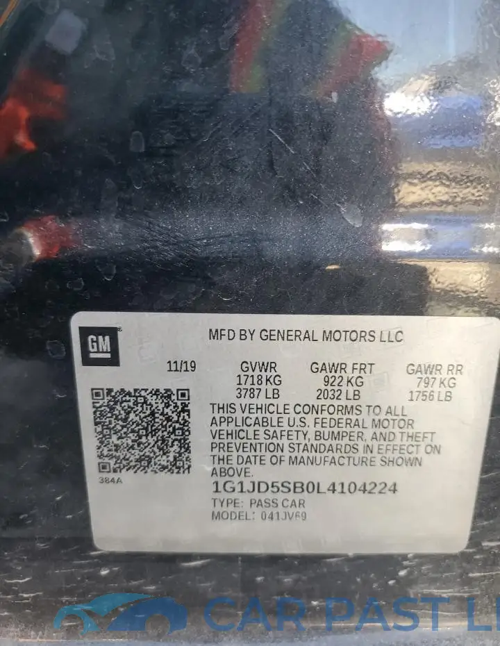 1G1JD5SB0L4104224# 12