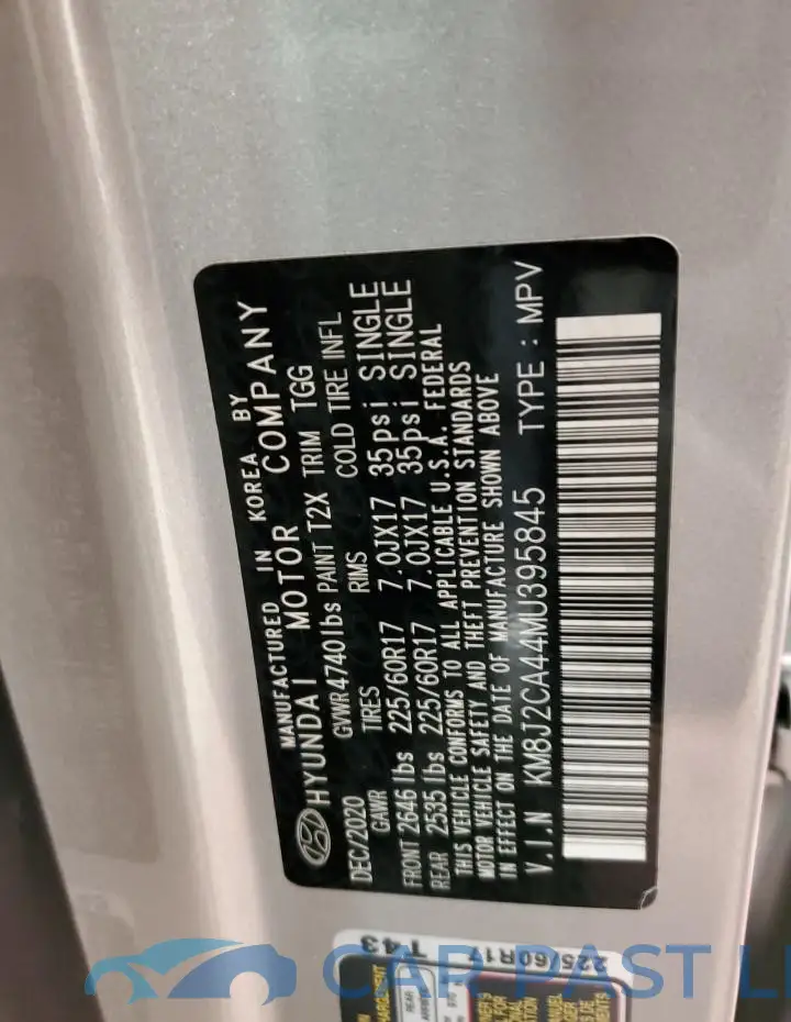 KM8J2CA44MU395845# 14