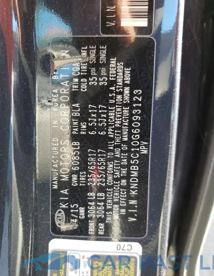 KNDMB5C10G6093123# 14