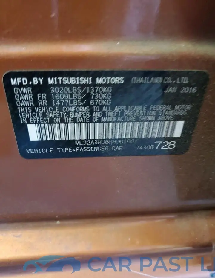 ML32A3HJ8HH001501# 12
