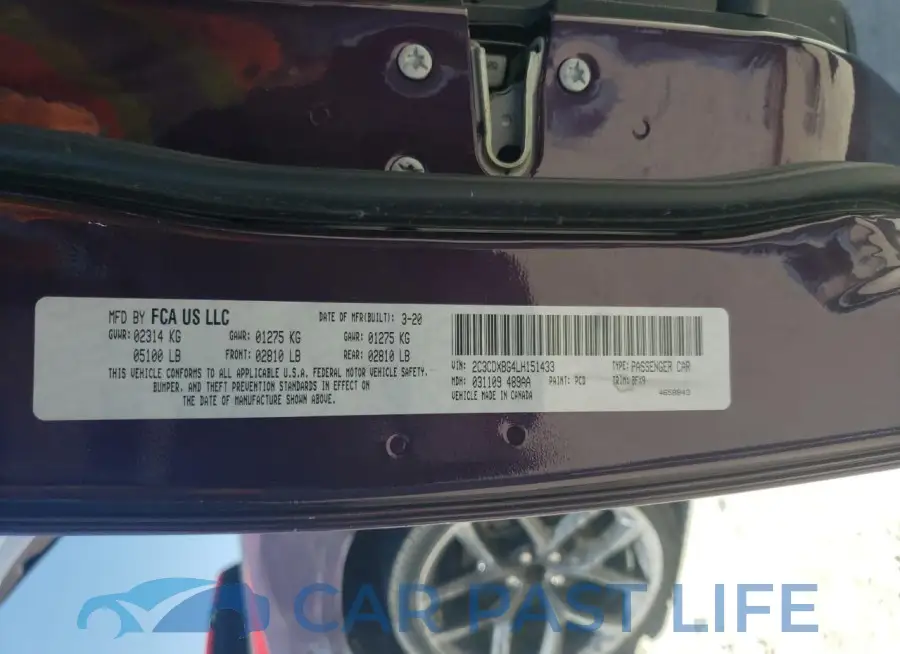 2C3CDXBG4LH151433# 12