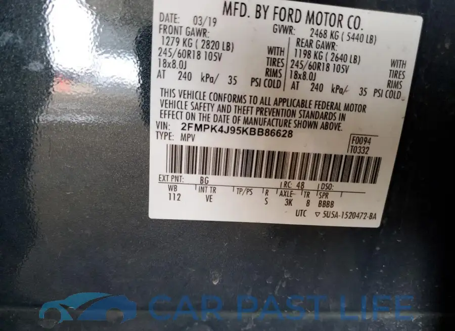 2FMPK4J95KBB86628# 13