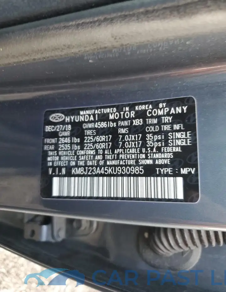 KM8J23A45KU930985# 13