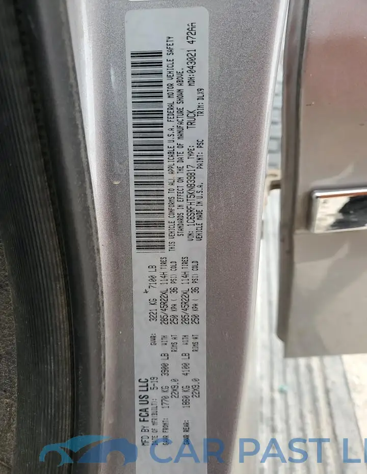 1C6SRFHT5KN839817# 12