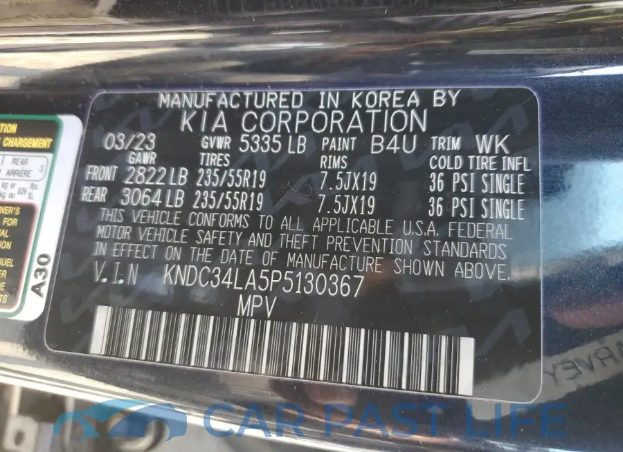 KNDC34LA5P5130367# 13