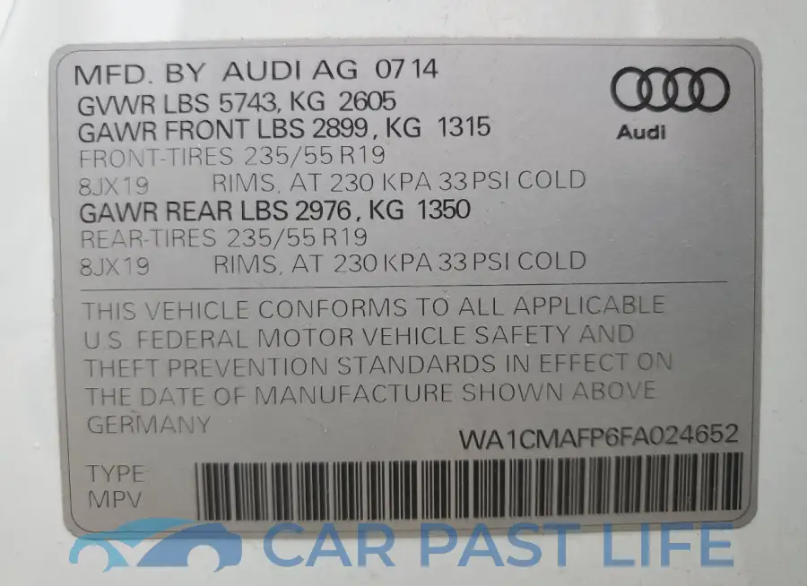 WA1CMAFP6FA024652# 13