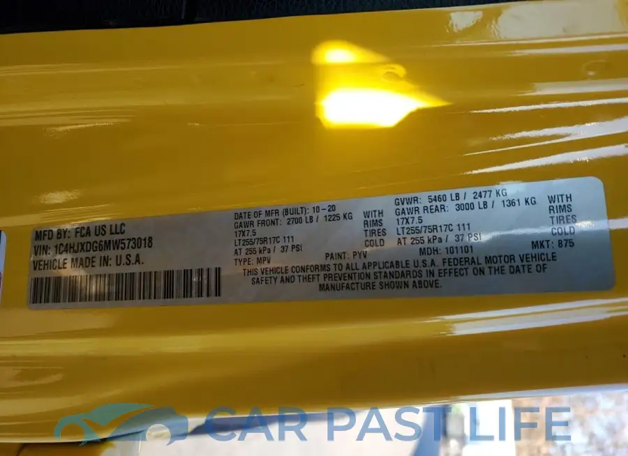 1C4HJXDG6MW573018# 13