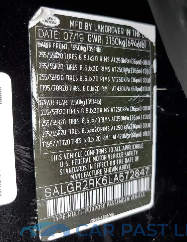 SALGR2RK5LA572712# 13