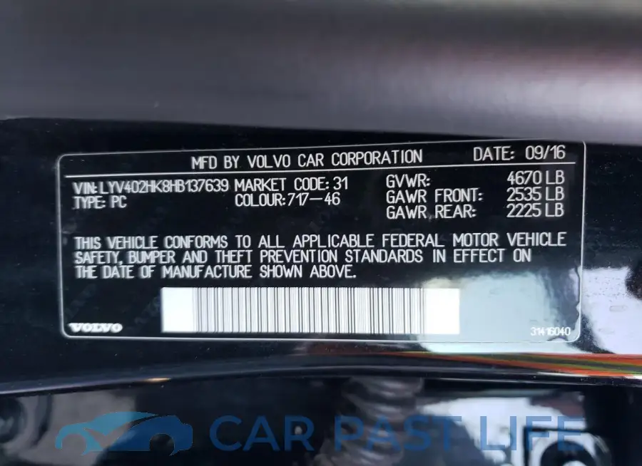 LYV402HK8HB137639# 12
