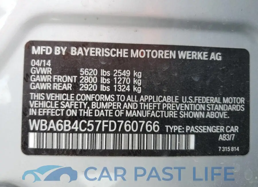 WBA6B4C57FD760766# 12