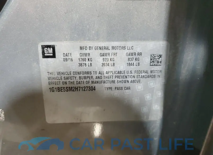 1G1BE5SM2H7127304# 12