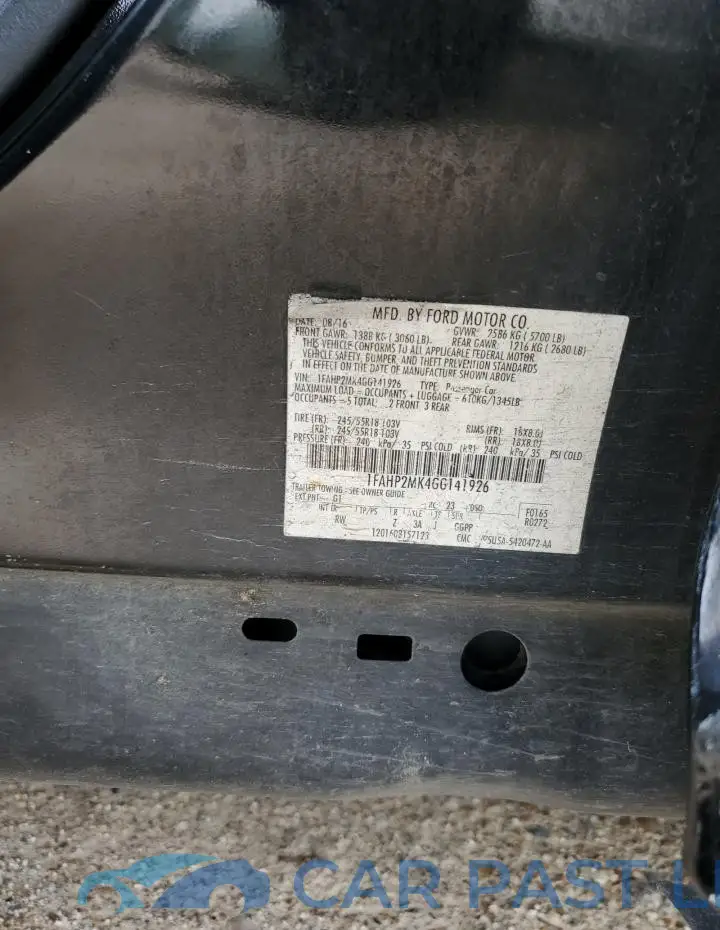 1FAHP2MK4GG141926# 12