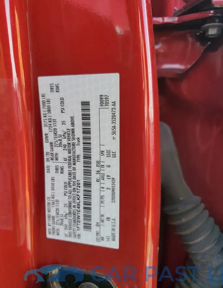 1FTEW1E49LKF17201# 12