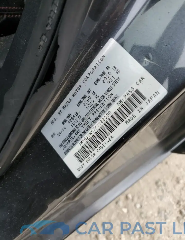 JM1GJ1W57F1182500# 12