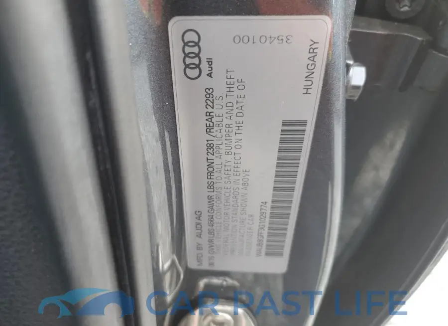 WAUB8GFF3G1029774# 12