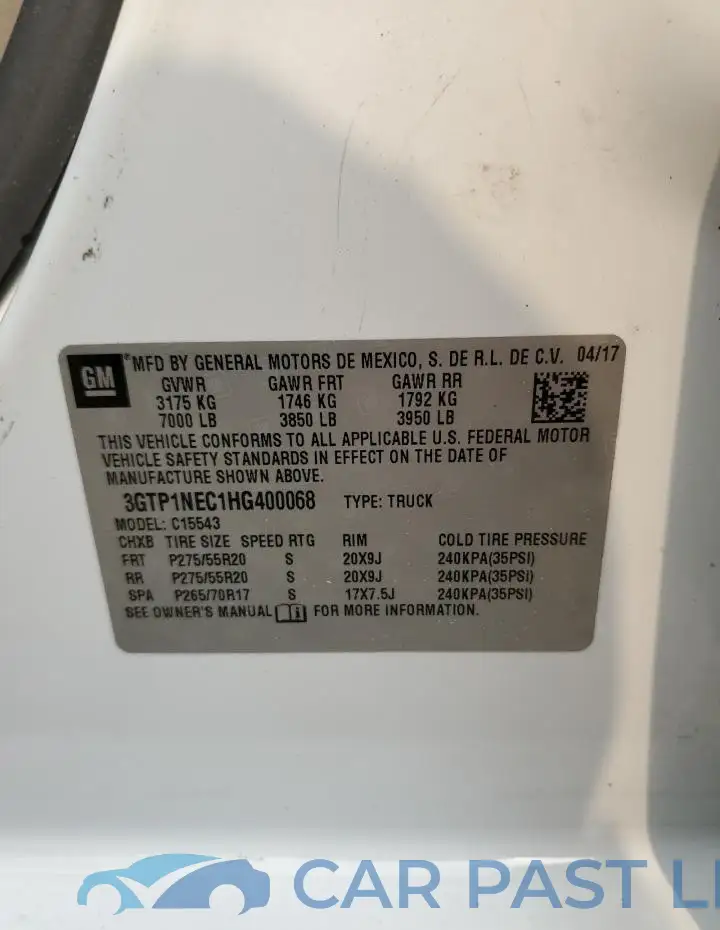 3GTP1NEC1HG400068# 12