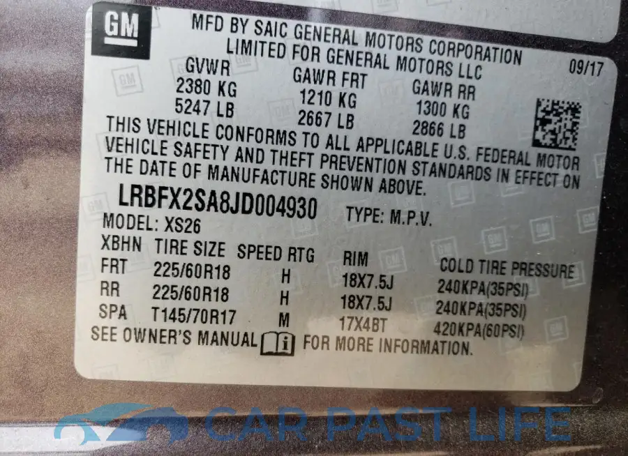 LRBFX2SA8JD004930# 12