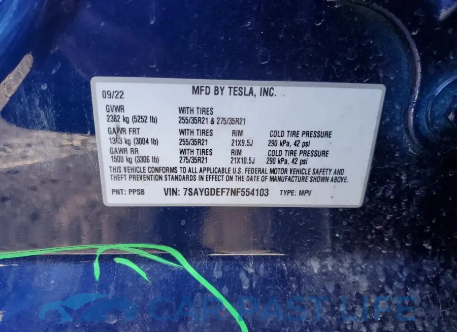 7SAYGDEF7NF554103# 13