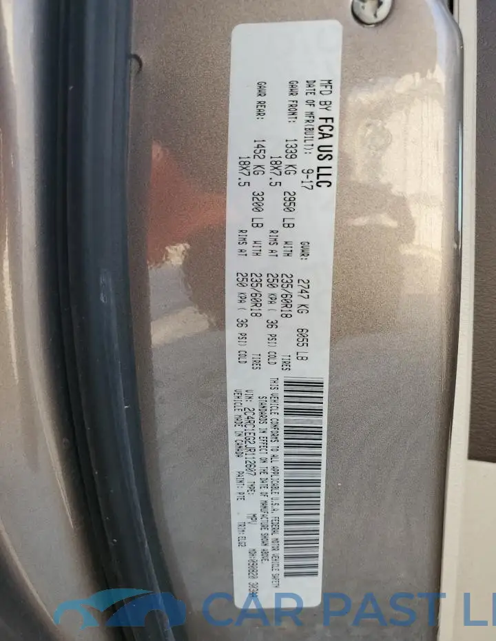 2C4RC1EG2JR112607# 13