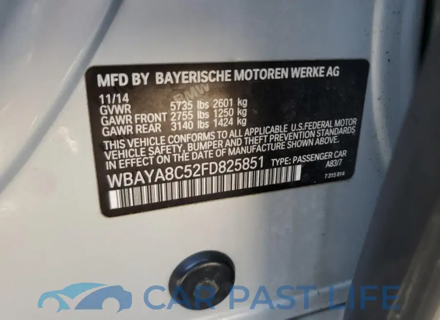WBAYA8C52FD825851# 12