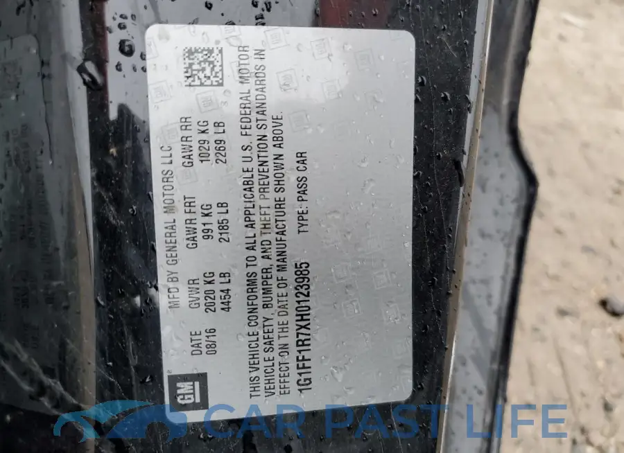 1G1FF1R7XH0123985# 12