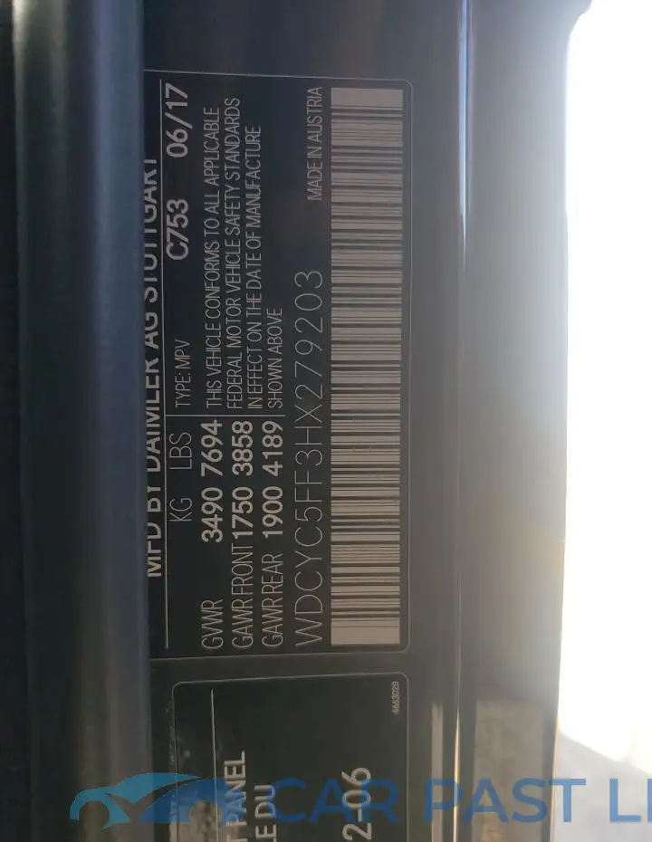 WDCYC5FF3HX279203# 13