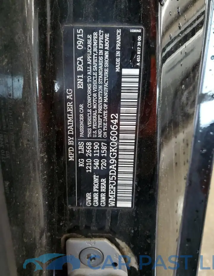 WMEFJ5DA9GK060642# 12