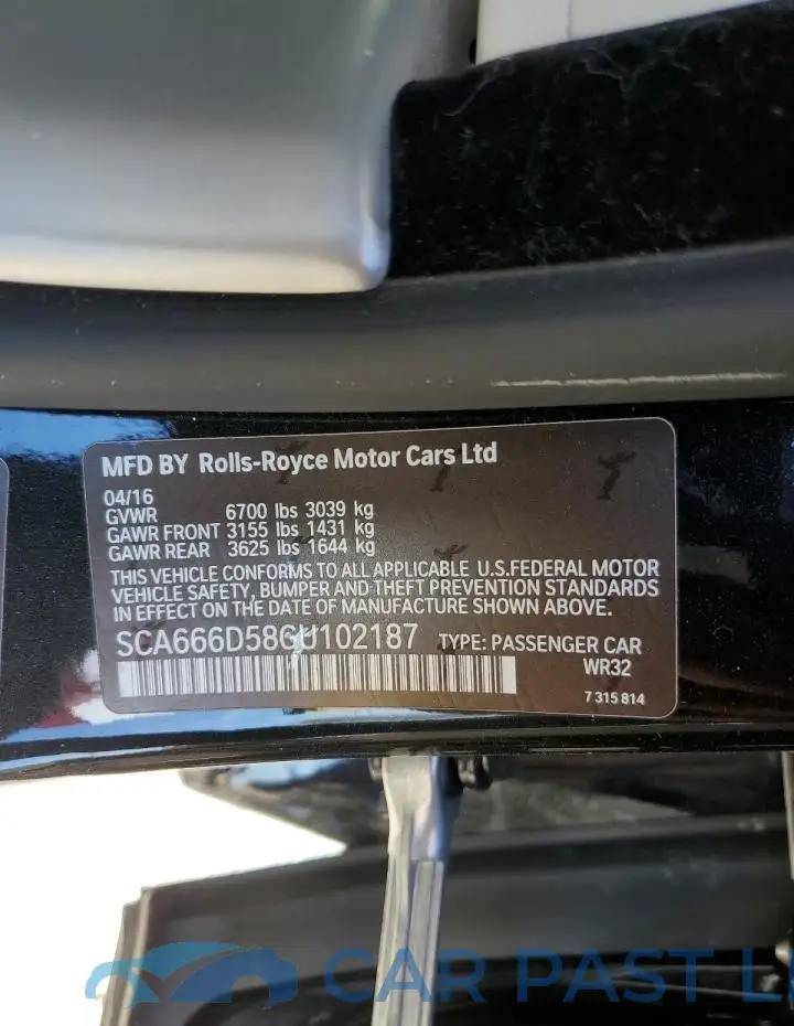 SCA666D58GU102187# 13
