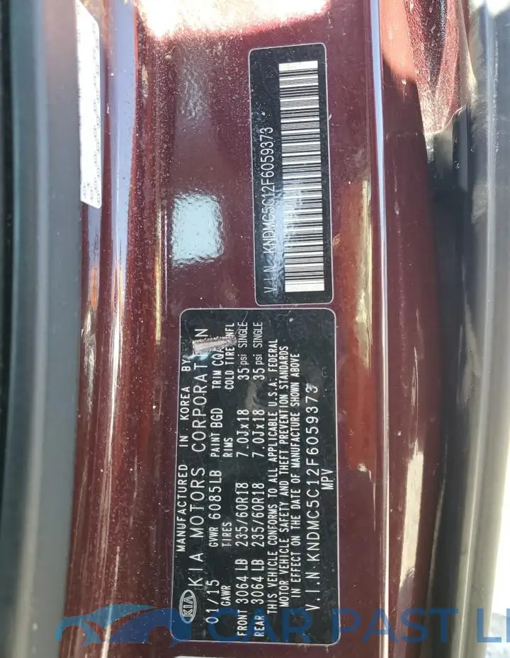 KNDMC5C12F6059373# 14