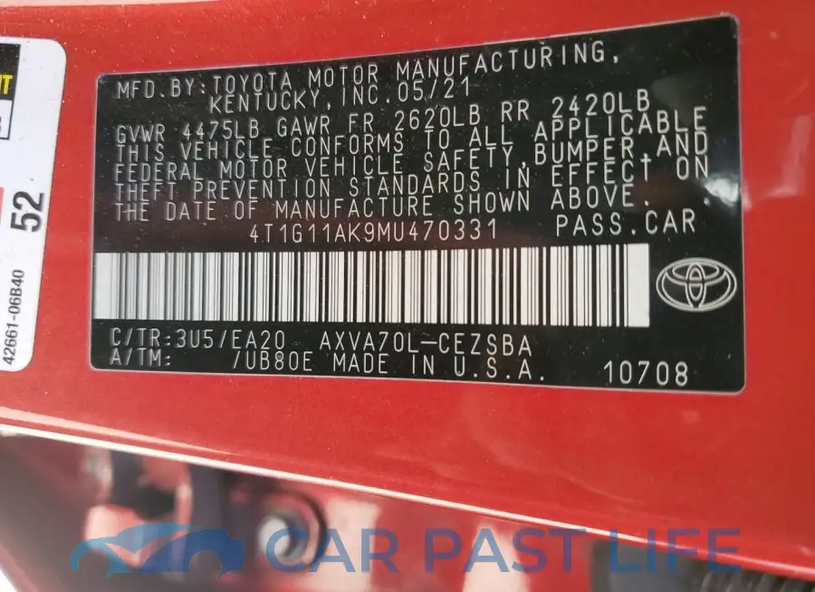 4T1G11AK9MU470331# 13