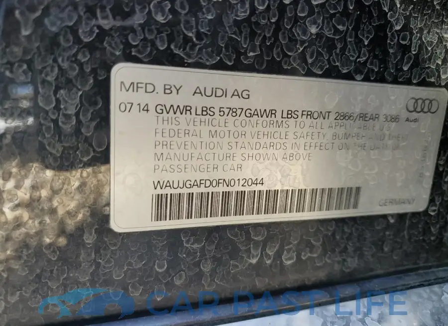 WAUJGAFD0FN012044# 12