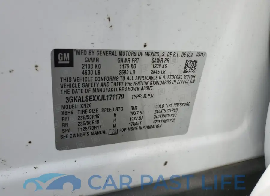 3GKALSEXXJL171179# 14