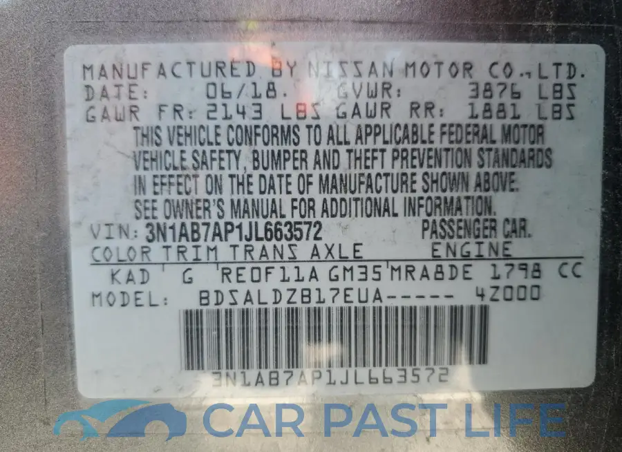 3N1AB7AP1JL663572# 12