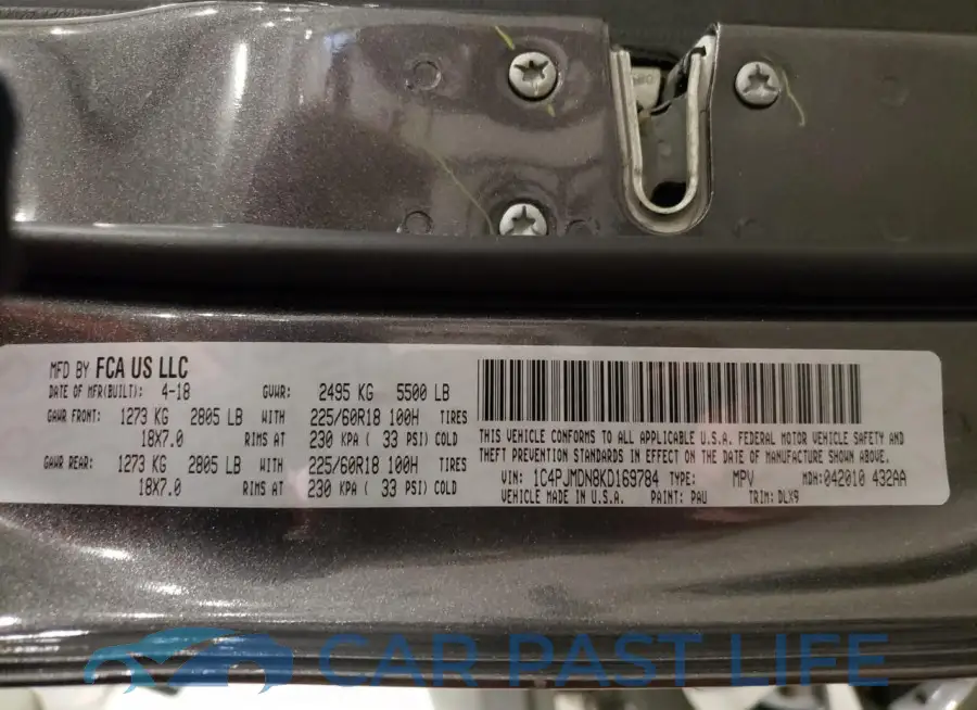1C4PJMDN8KD169784# 14