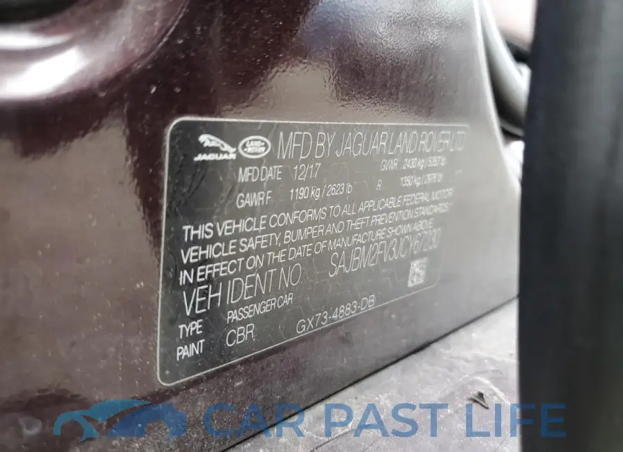 SAJBM2FV3JCY67230# 12