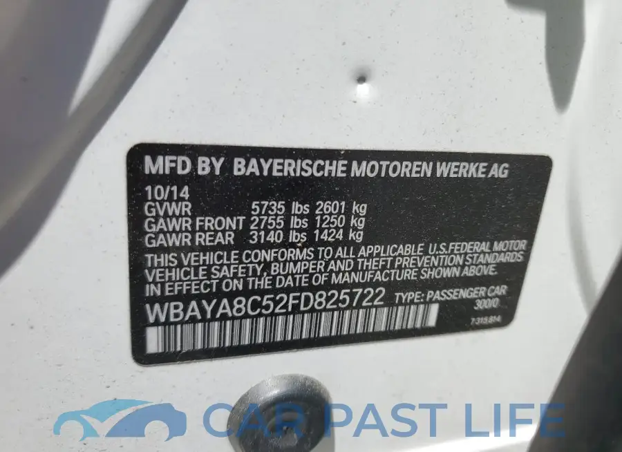 WBAYA8C52FD825722# 12