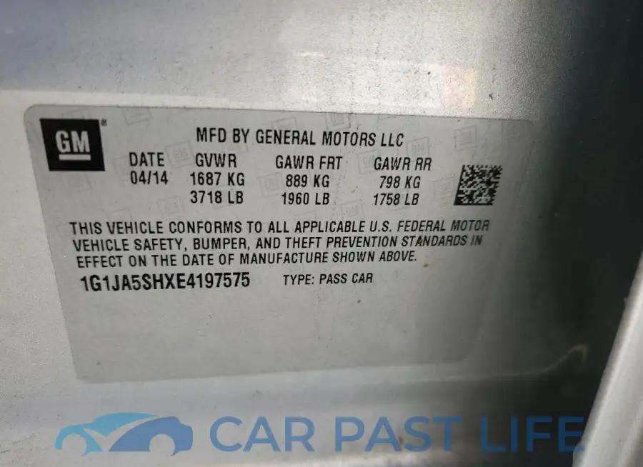 1G1JA5SHXE4197575# 12