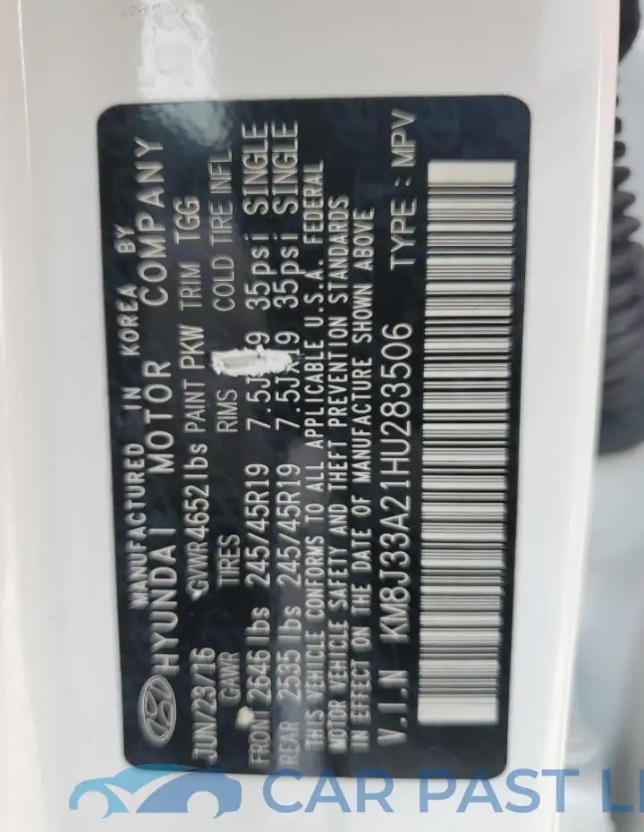 KM8J33A21HU283506# 13