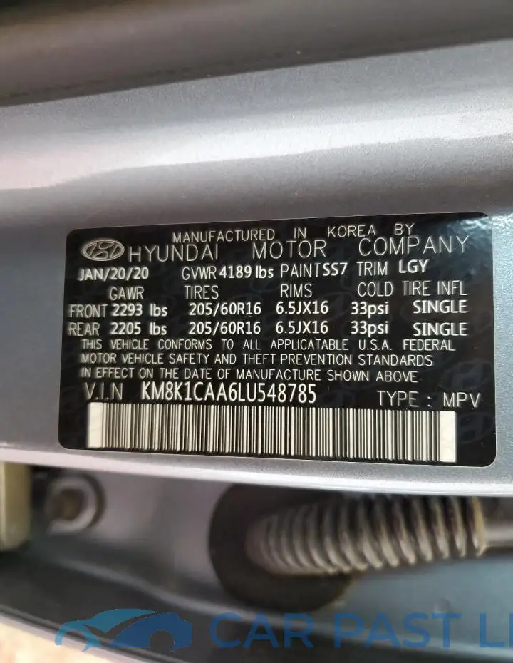 KM8K1CAA6LU548785# 13